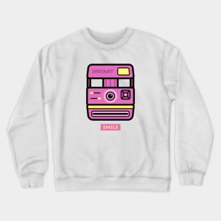 Smile Instant Retro Camera Crewneck Sweatshirt